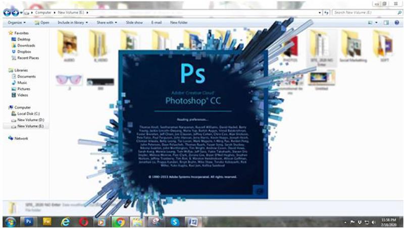 Open The  Image On Photoshop